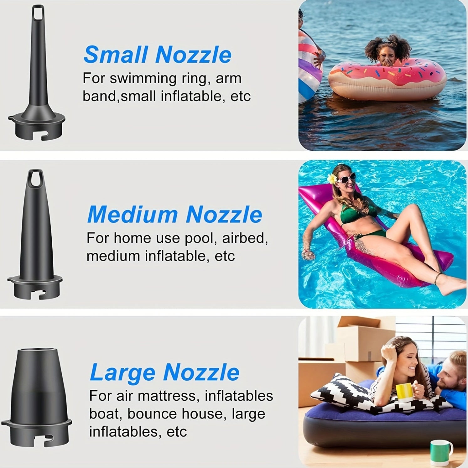 Maliben | Electric Air Pump Airtrek Mini | Usb Rechargeable & Cordless | Compact & Sturdy | For Air Mattresses & Outdoor