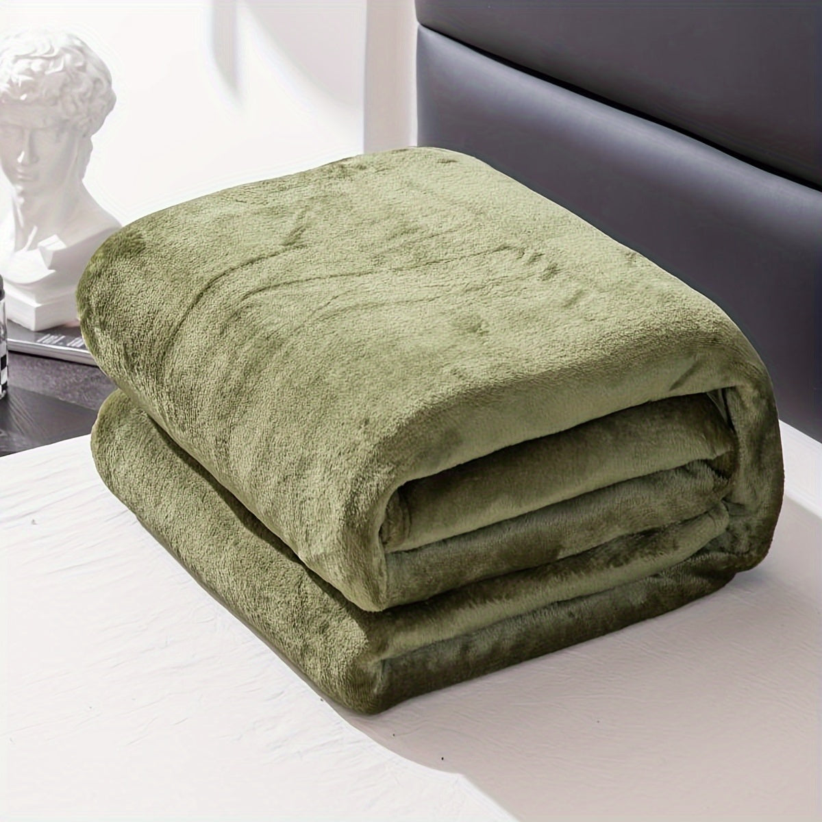 Maliben | Gray Flannel Blanket: Luxury ComFort for Every Season