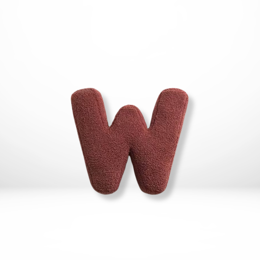 Maliben | Velvet Alphabet Decorative Cushion With Letters A To Z