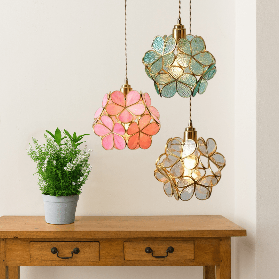Maliben | Modern Flower Shape Glass Led Pendant Lamp
