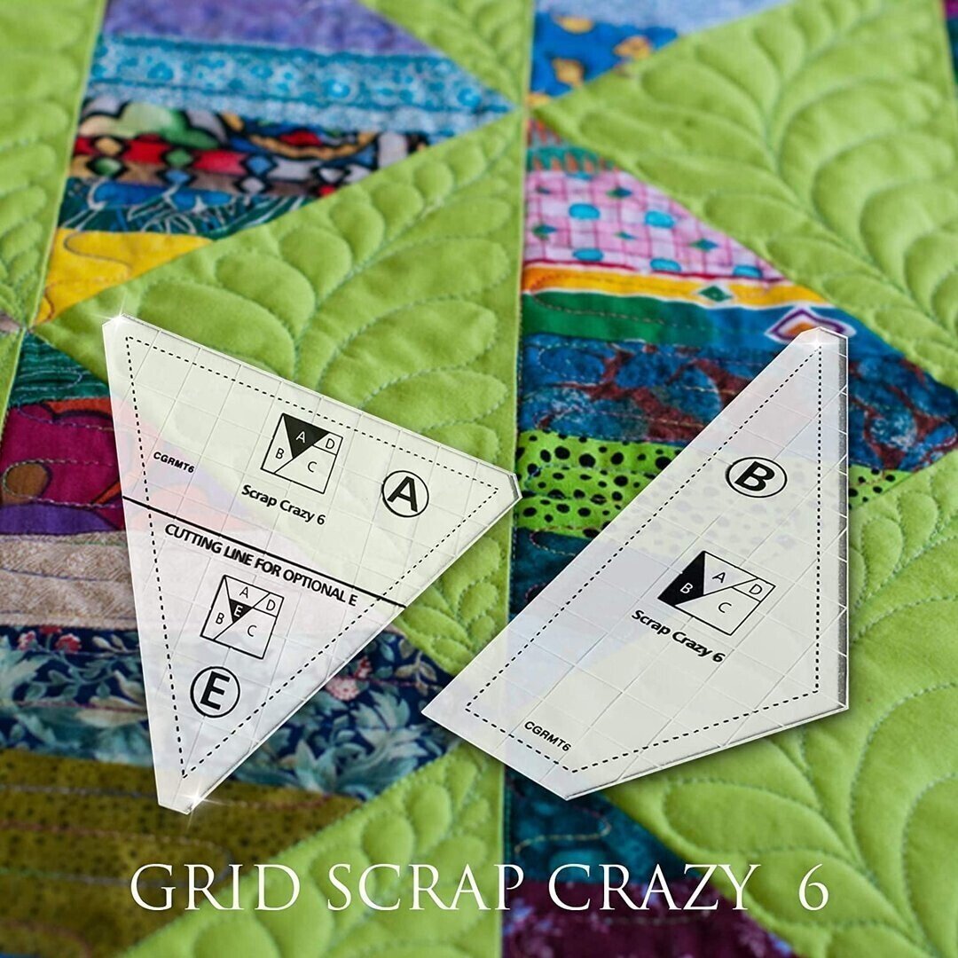 Maliben Quilting Cutting Template Set — Non-Slip Acrylic Guide
