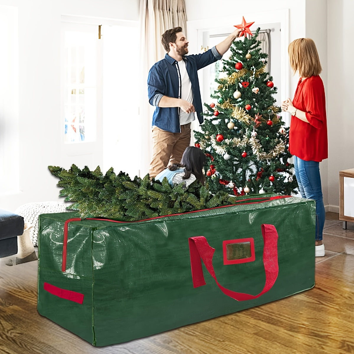 Maliben | Large Storage Bag For Artificial Christmas Trees – Waterproof And Durable Polyester Model Treetote