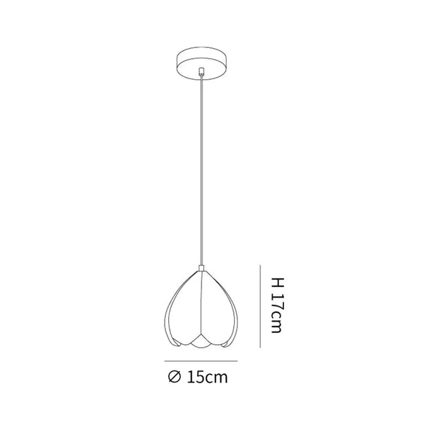 Maliben | Flowerglow Pendant - Elegant Cream-Colored Pendant For Warm Atmospheric Interiors