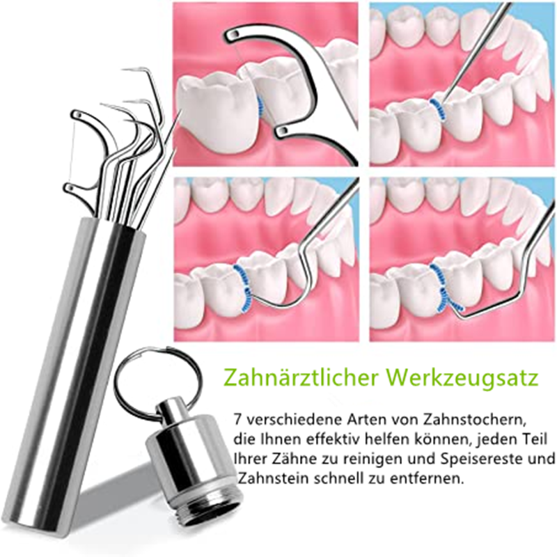 Maliben | Toothpick Set Made Of Stainless Steel (7 Pcs)