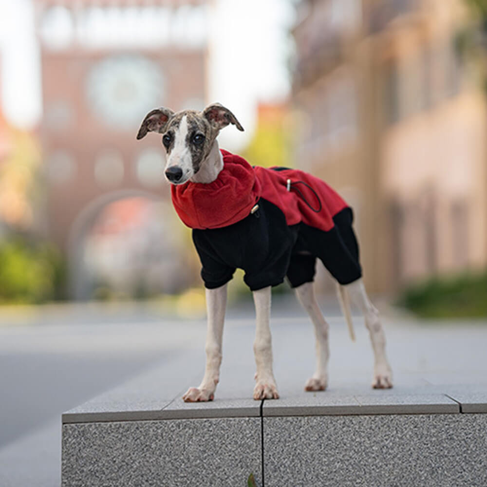 Maliben | Full Protection Polar Fleece Dog Overall with Removable Collar