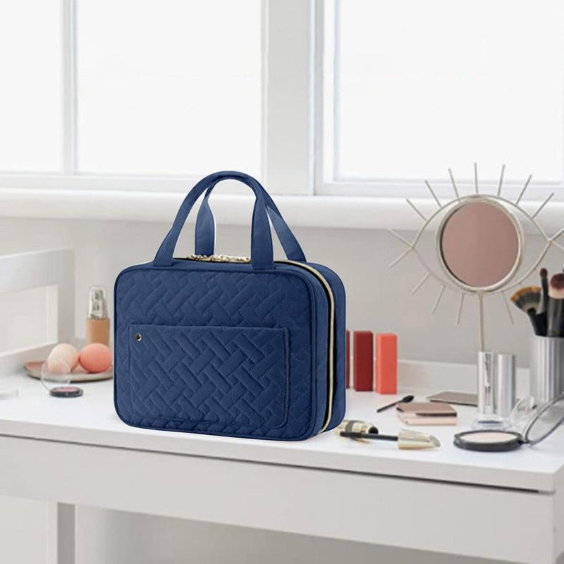 Maliben | Travelique Travel Cosmetic Organizer | Compact & Water-Repellent | With 4 Compartments & 360° Hook | For Women & Men
