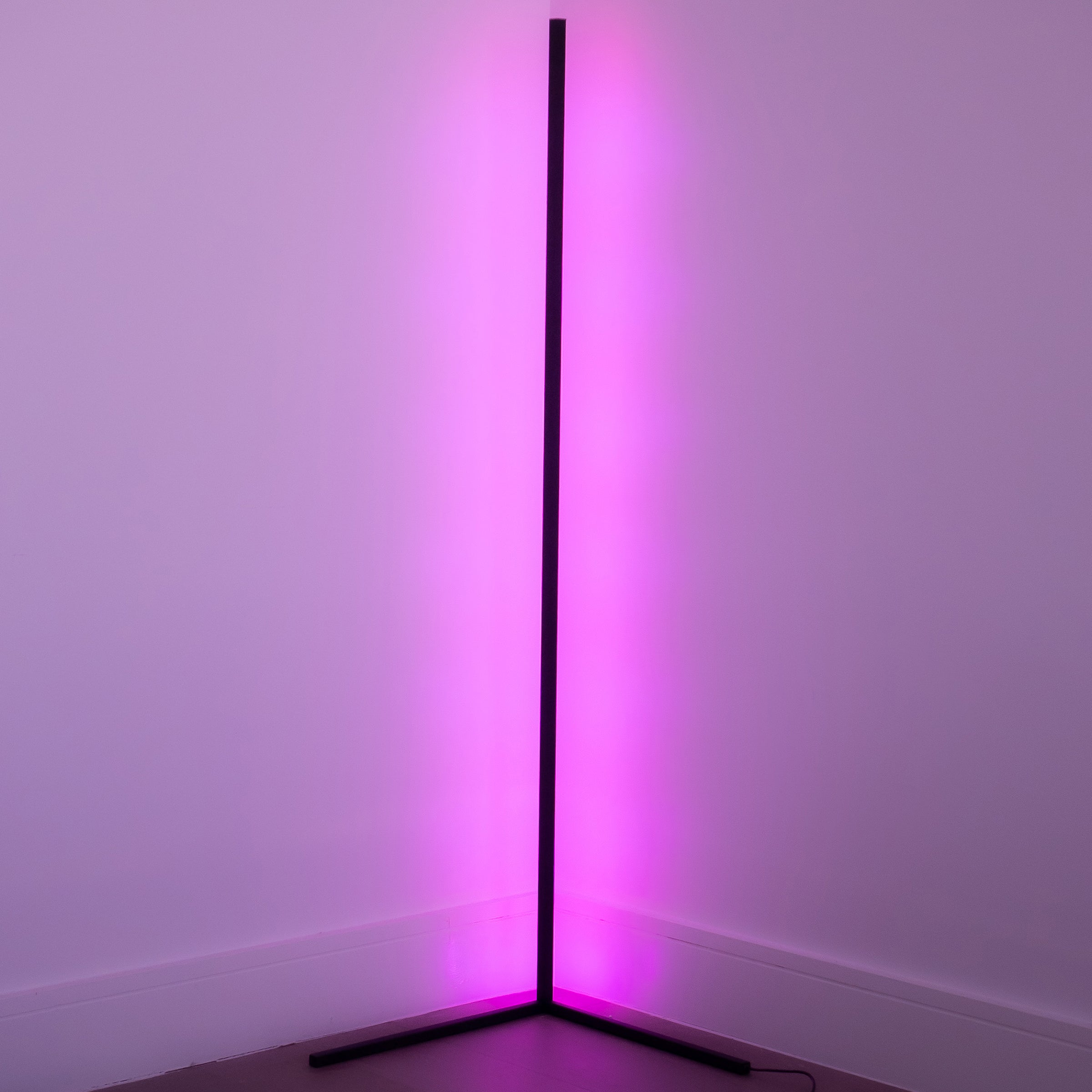 Maliben Modern Corner LED Floor Lamp – Space-Saving Minimalist Design with Soft...
