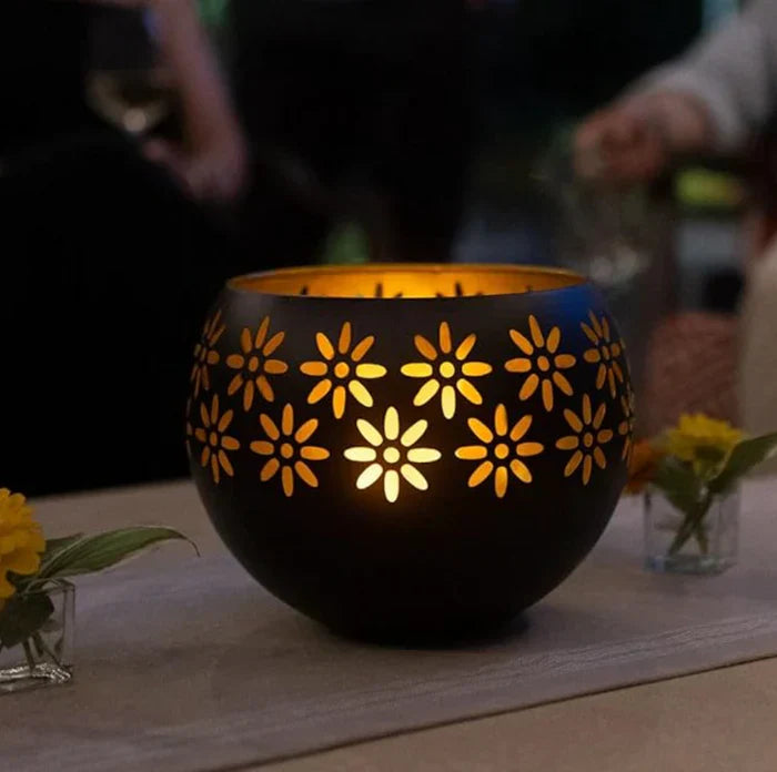 Maliben | Flower Pattern Candle Lamp - Floraglow