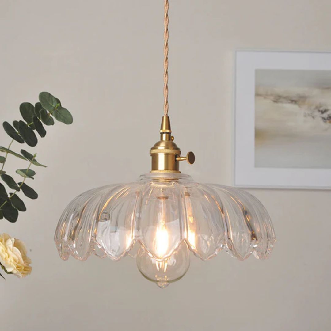 Maliben | Vintage Glass Hanging Lamp