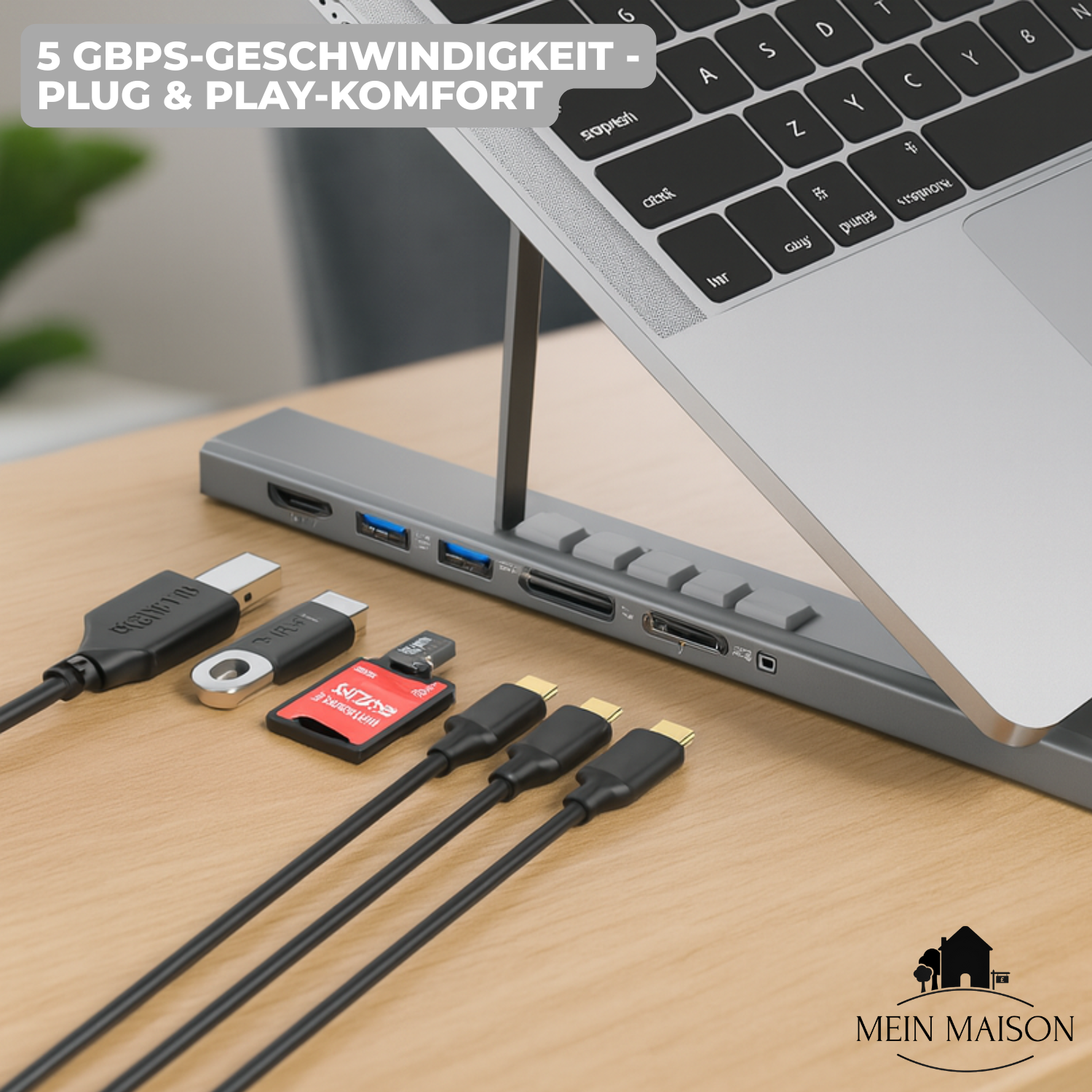 Maliben | Prodock StAnd – 8-In-1 Laptop Riser and Hub Combined!