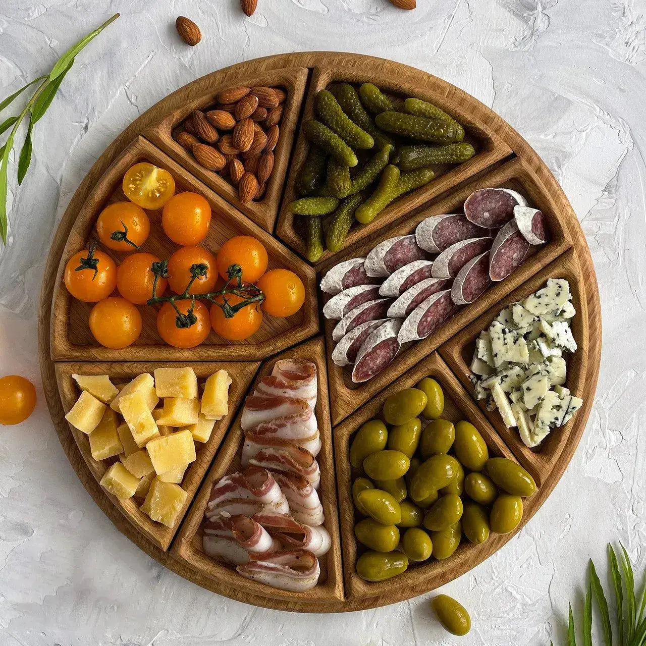 Maliben | Wood Serving Tray — Gives Your Snacks The Wow Factor For Unforgettable Moments Of Enjoyment