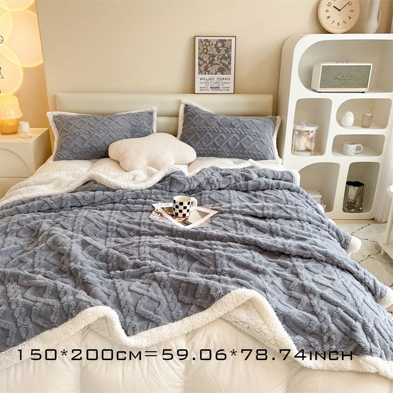 Maliben | Vintage Luxe Reversible Fleece Blanket - Essential For Winter
