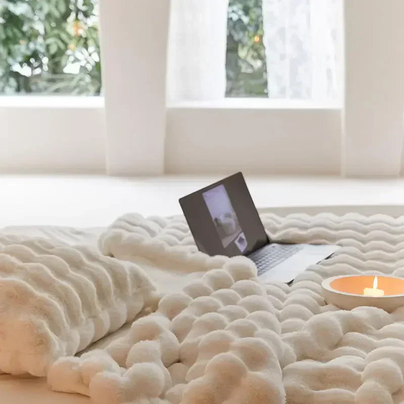 Maliben | Snugglesoft Plush Blanket | Reversible | Year-Round Warmth | Fleece