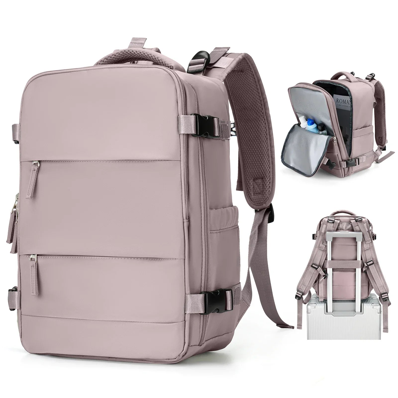 Maliben | Travel Backpack Travomate | Waterproof & Versatile | 15.6" Laptop Compartment | Large Capacity With Wet-Dry Separation