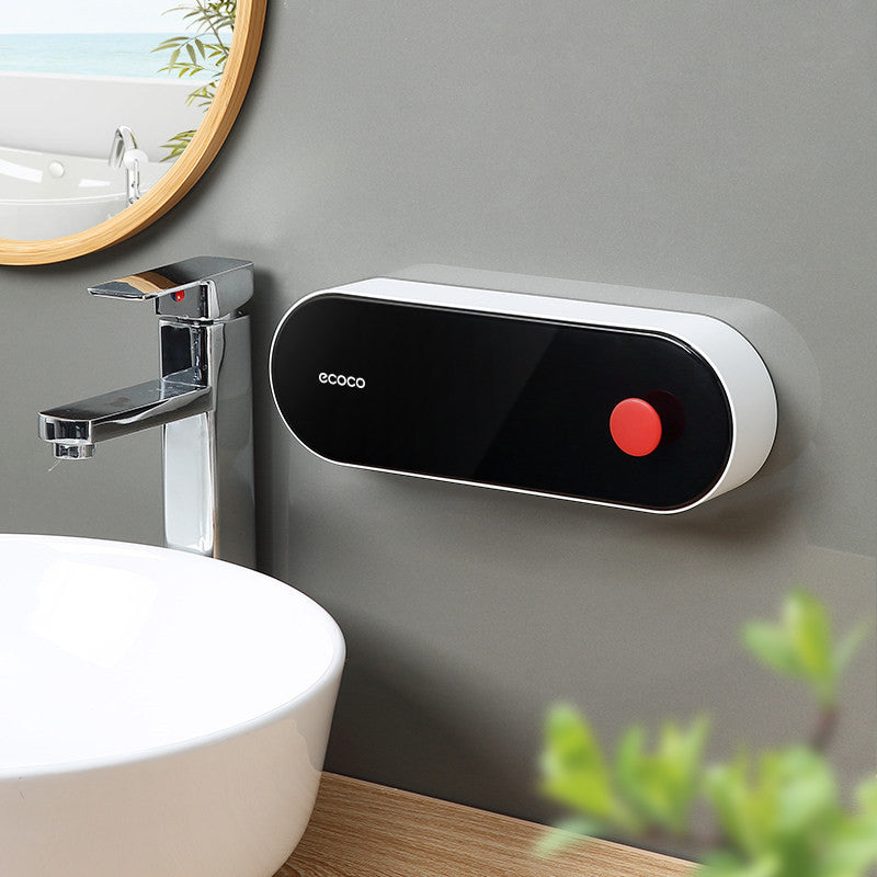 Maliben | Hole-Free Wall-Mounted Drainage Flip-Top Soap Box