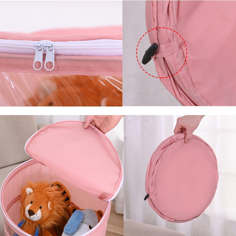 Maliben | Fluffy Friend Kids Toy Storage Organizer Bucket