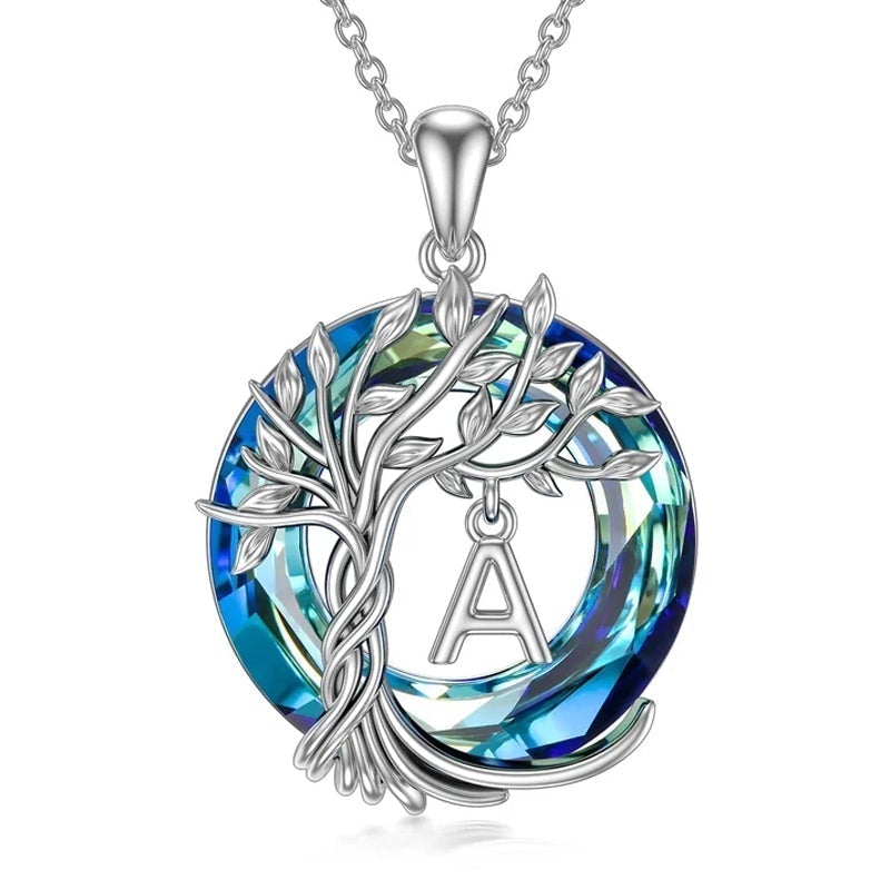 Maliben | Tree Of Life Crystal Pendant Necklace