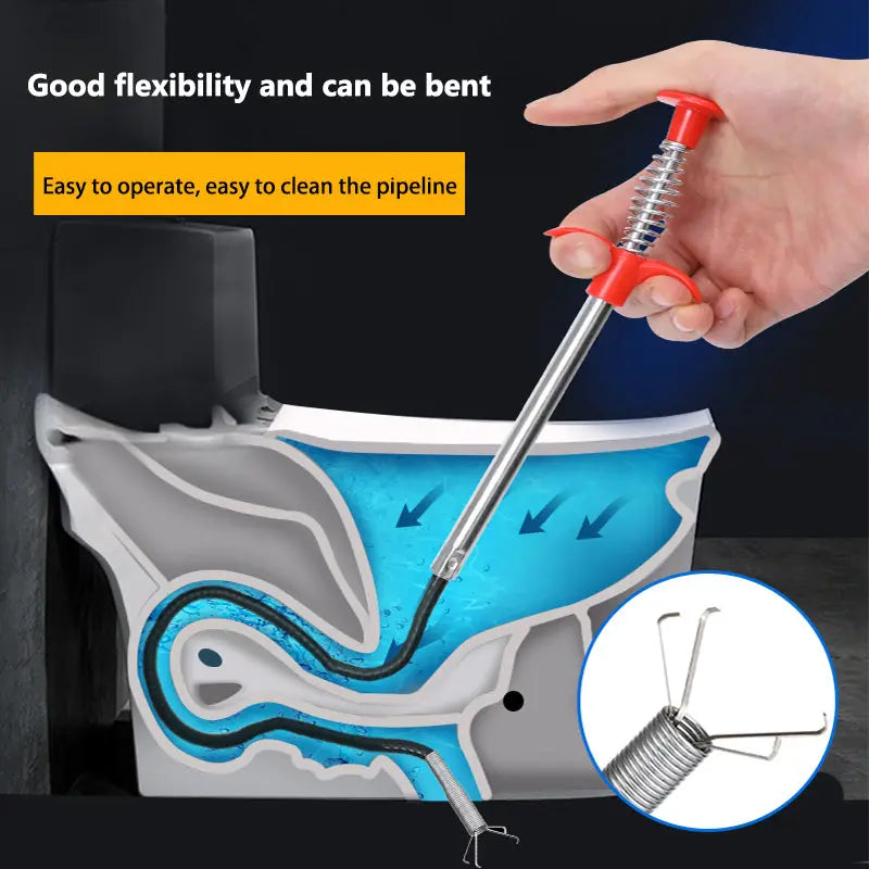 Maliben | Drain Cleaning Tool With Effortless Four-Claw Design