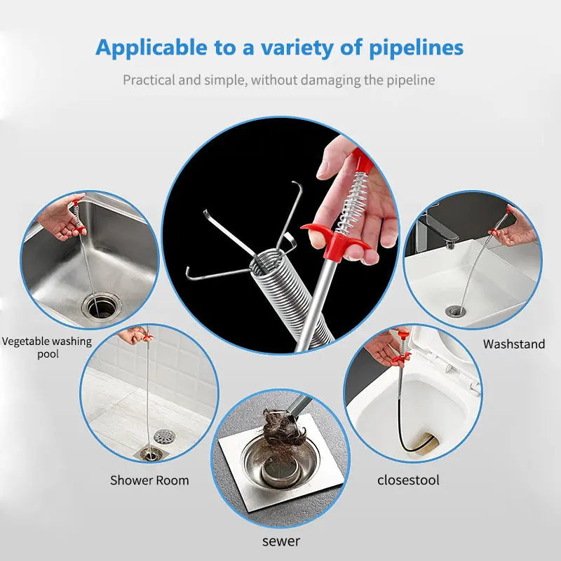Maliben | Drain Cleaning Tool With Effortless Four-Claw Design