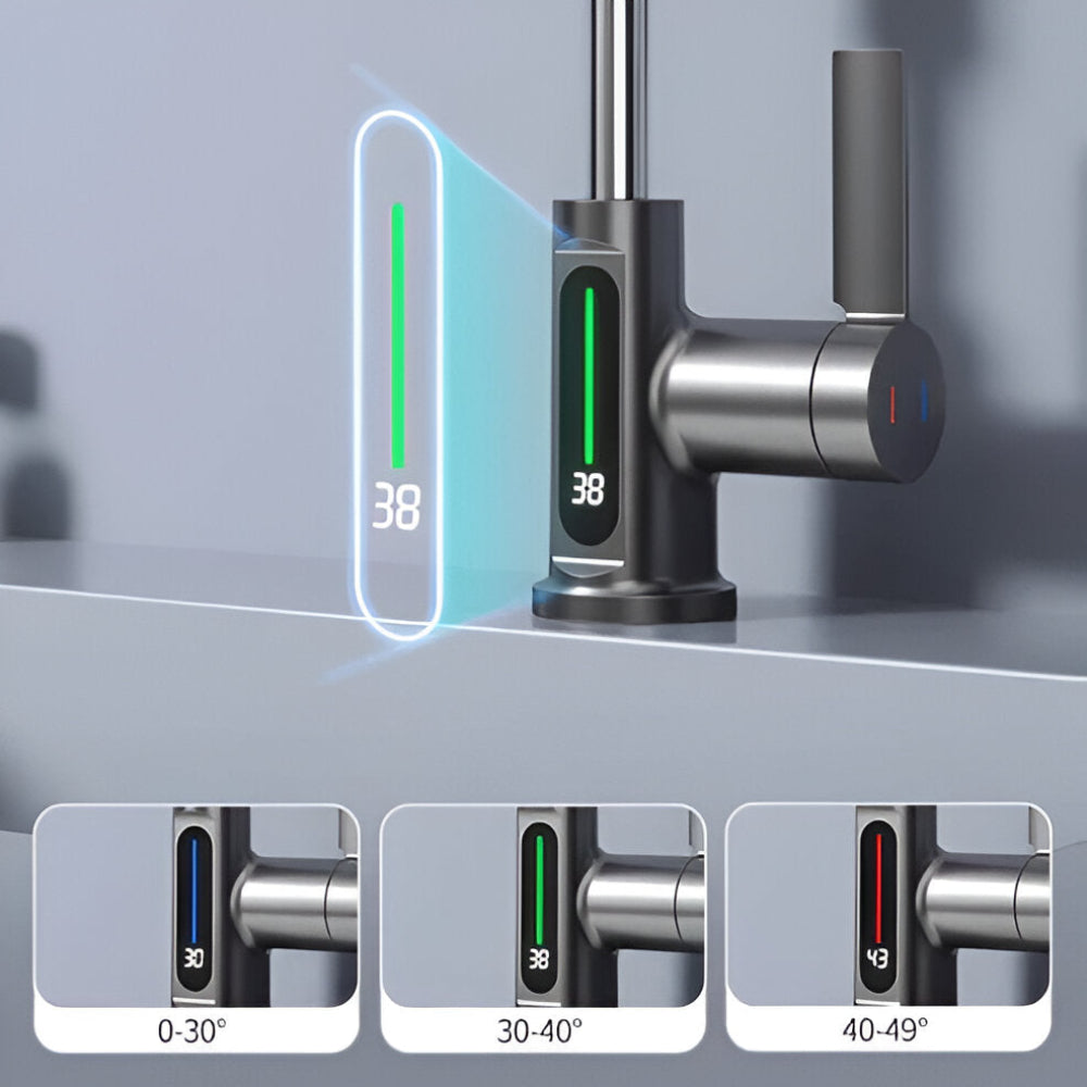 Maliben | Adjustable Kitchen Faucet With Temperature Display