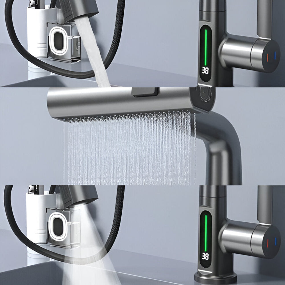 Maliben | Adjustable Kitchen Faucet With Temperature Display