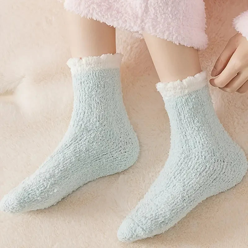 Maliben | Winter Socks Froststep | With Fleece Lining | 5-Pack | Solid Color | Size Eu 34–40