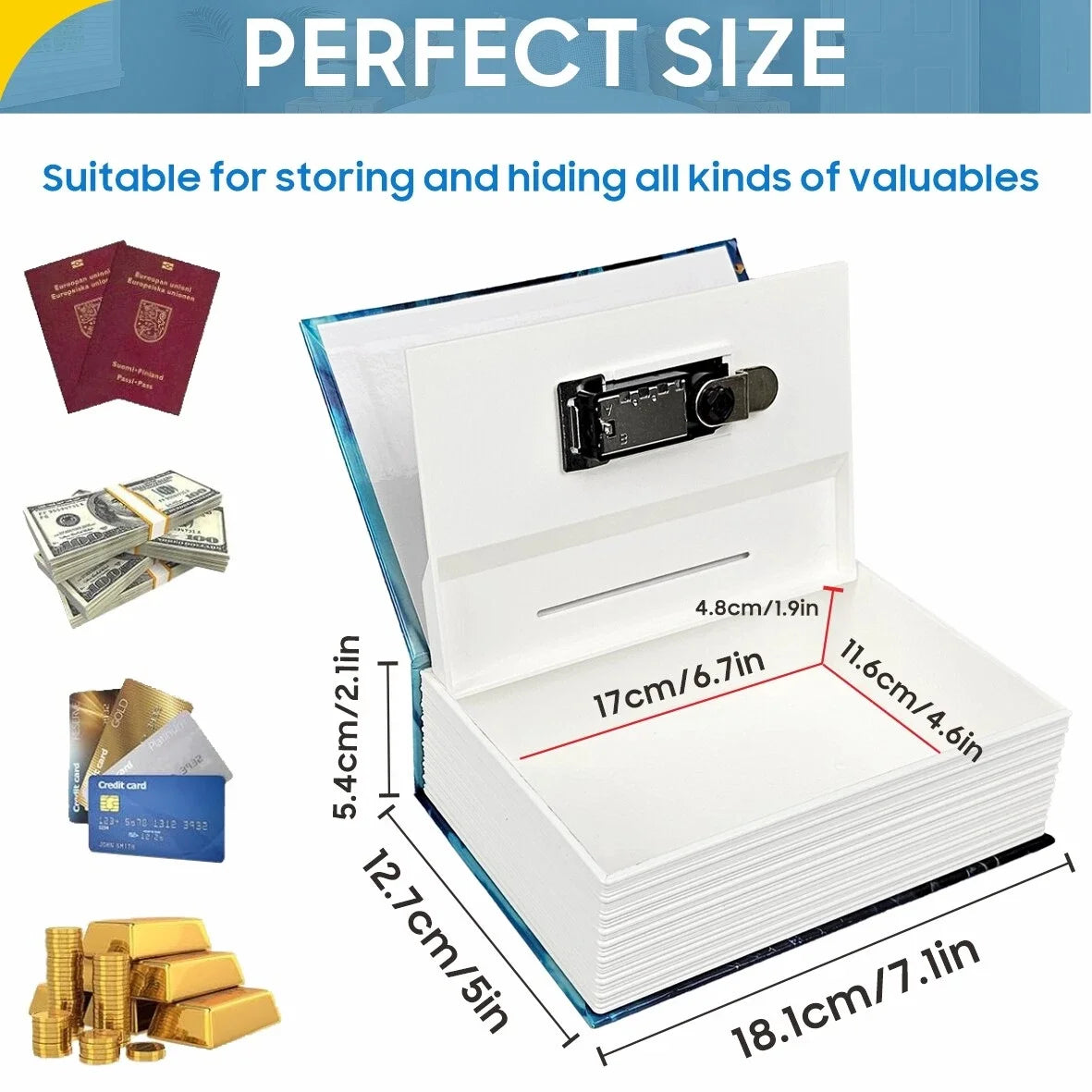 Maliben | Hidden Book Vault Safe Box