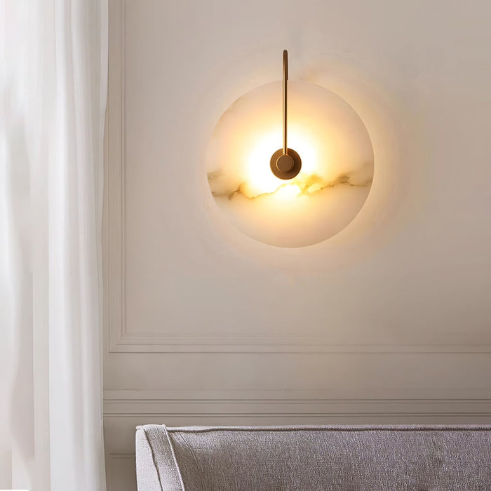 Maliben | Alabaster Led Wall Lamp – Elegance And Calm In Light