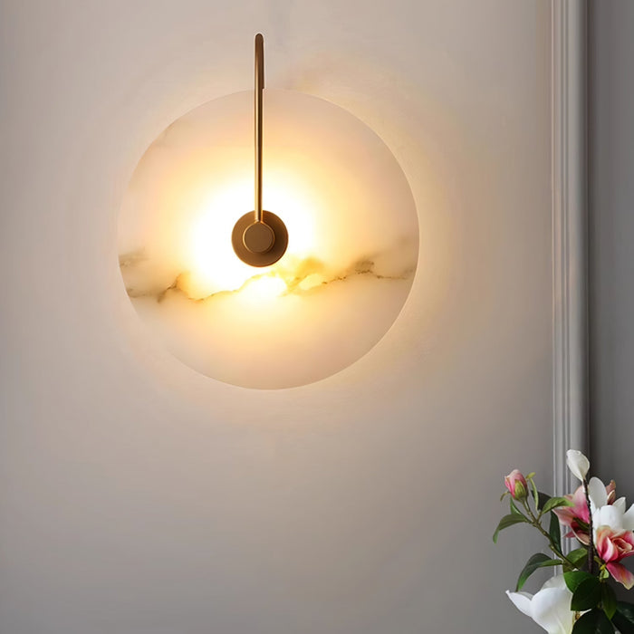 Maliben | Alabaster Led Wall Lamp – Elegance And Calm In Light