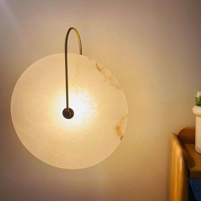Maliben | Alabaster Led Wall Lamp – Elegance And Calm In Light