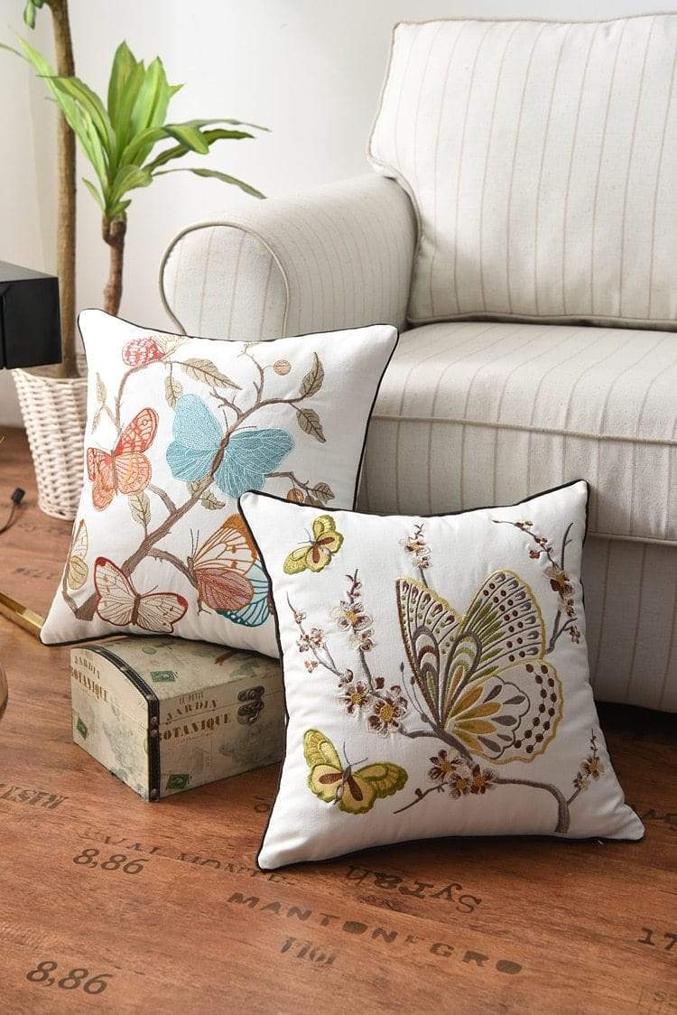 Maliben | Decorative Cushion With Embroidery In Country Style