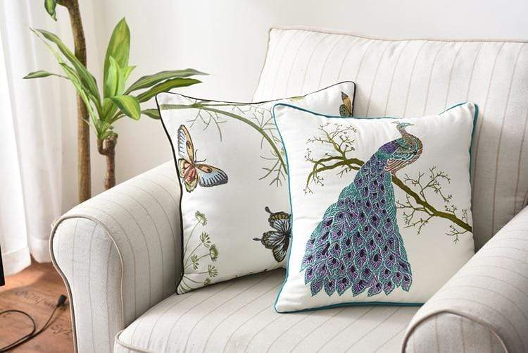 Maliben | Decorative Cushion With Embroidery In Country Style