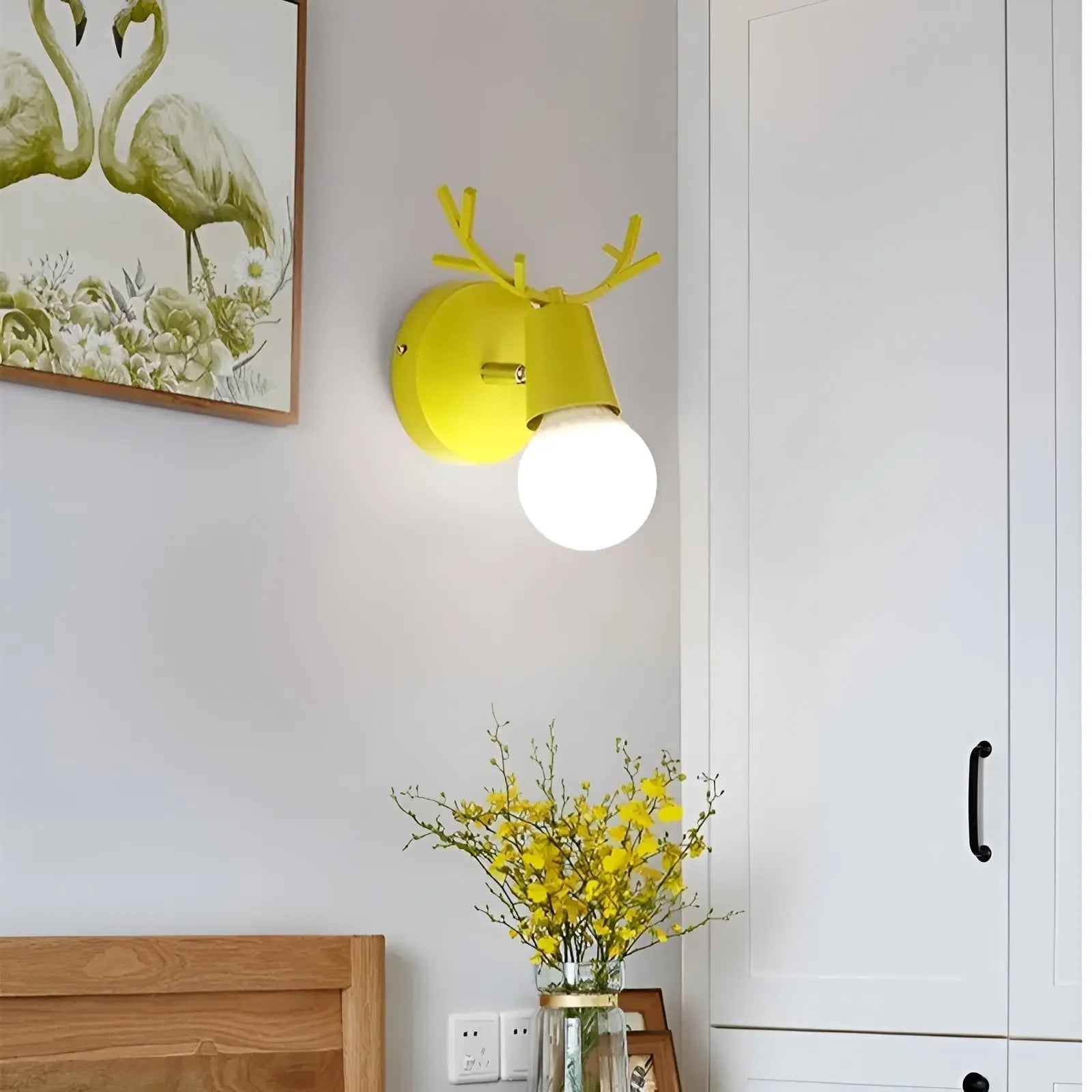 Maliben | Nordic Glow Antler Led Wall Lamp – Elegant & Energy Efficient Design