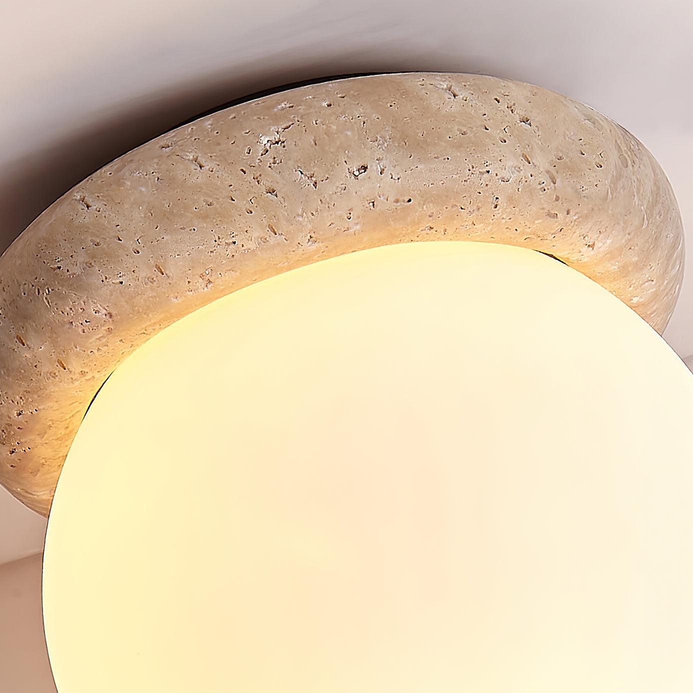 Maliben | Travertine Led Ceiling Lamp