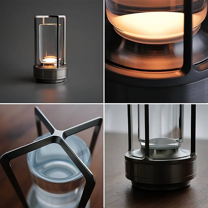 Maliben | Auralight Wireless Table Lamp Crystal Glass Touch Control