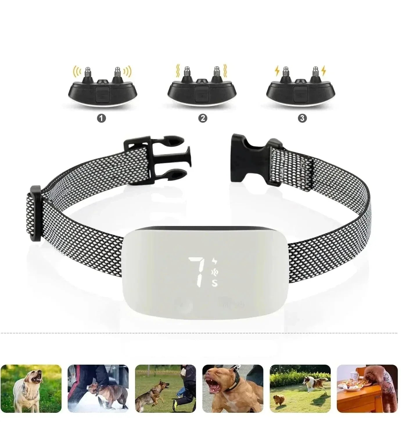 Maliben | Automatic No-Bark Dog Collar – Rechargeable Waterproof Anti-Barking Training Collar for All Breeds