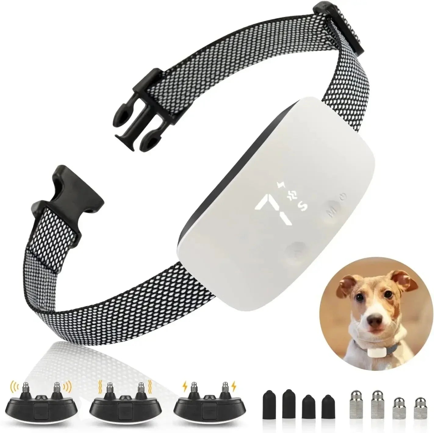 Maliben | Automatic No-Bark Dog Collar – Rechargeable Waterproof Anti-Barking Training Collar for All Breeds