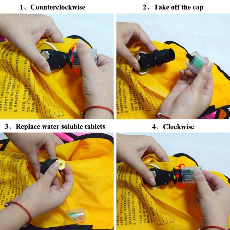 Maliben | Swimming Life Vest Fishing Jacket 5 Sec Automatic Inflatable Survival