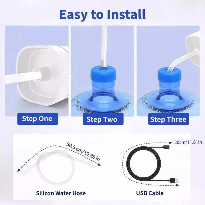 Maliben | Automatic Water Bottle Pump – Hygienic, Lightweight & Battery-Powered