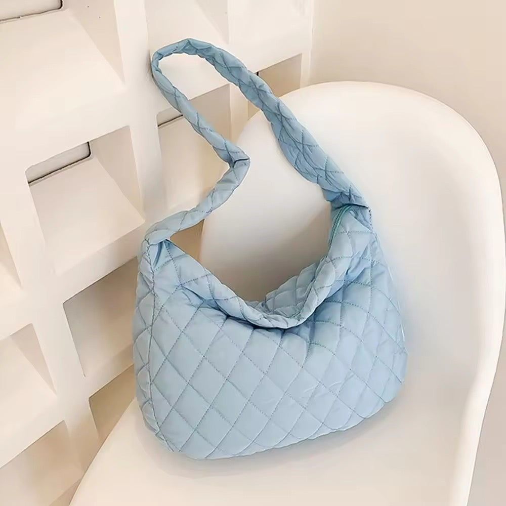Maliben | Padded Ballerina Extra Large Puffer Tote Crossbody Padded Shoulder Bag