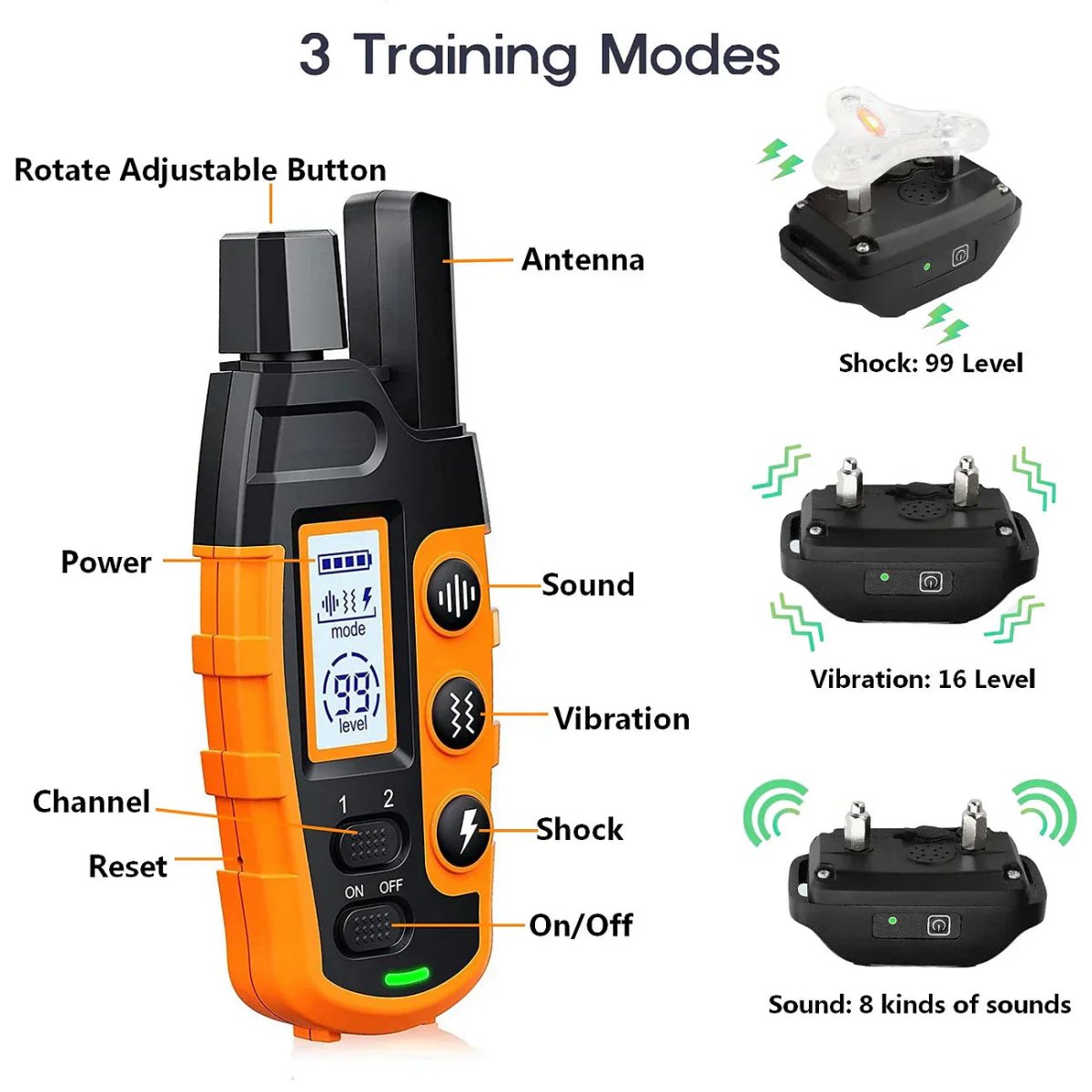 Maliben | Professional 1000 m Remote Training Collar for Dogs