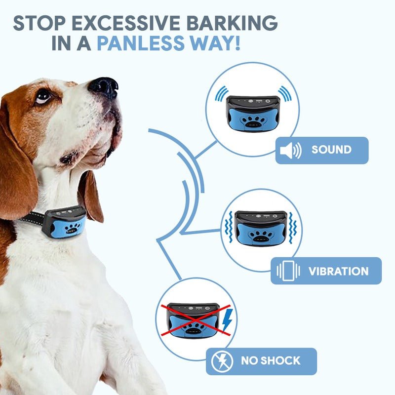 Maliben | Intelligent Anti-Bark Dog Collar with Sonic Wave Technology and Adjustable Fit