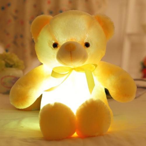 Maliben | Glowteddy | Lights Up The Night - Led Teddy Bear Plush For Kids