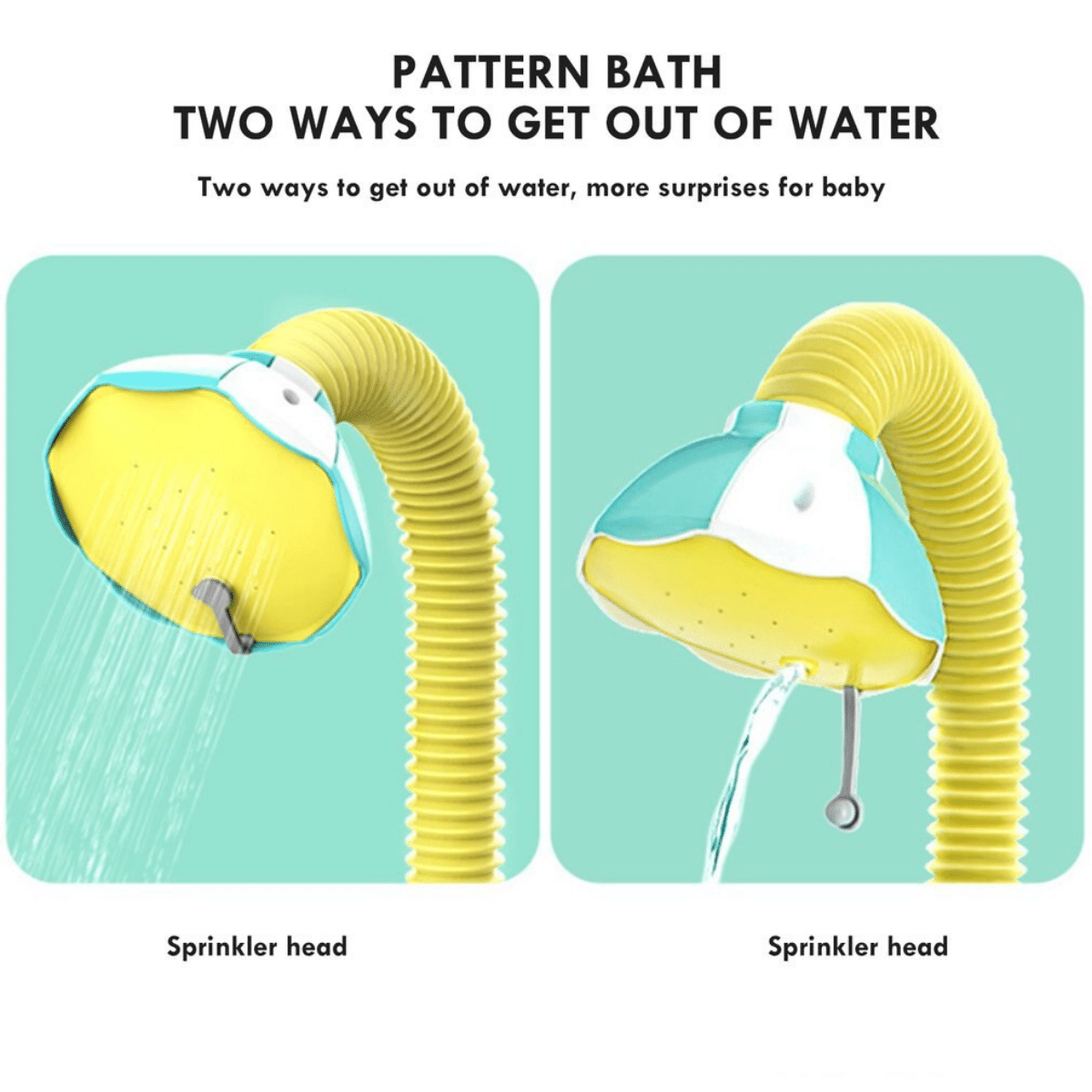 Maliben | Sprinkleease | Baby Sprinkler HAndheld Shower For Babies With Gentle Water Stream And Easy Installation – Bpa-Free and Durable Material