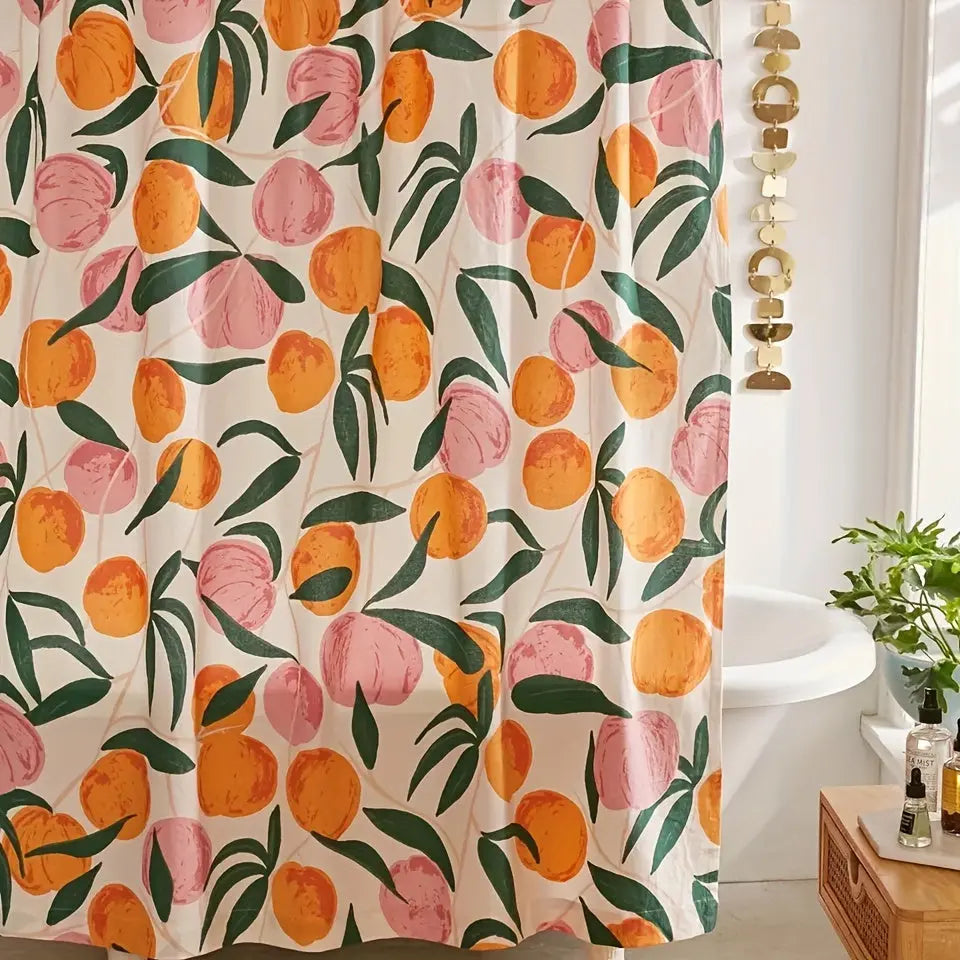 Maliben | Elegant Flower Shower Curtain – Fresh Bathroom Make-Over