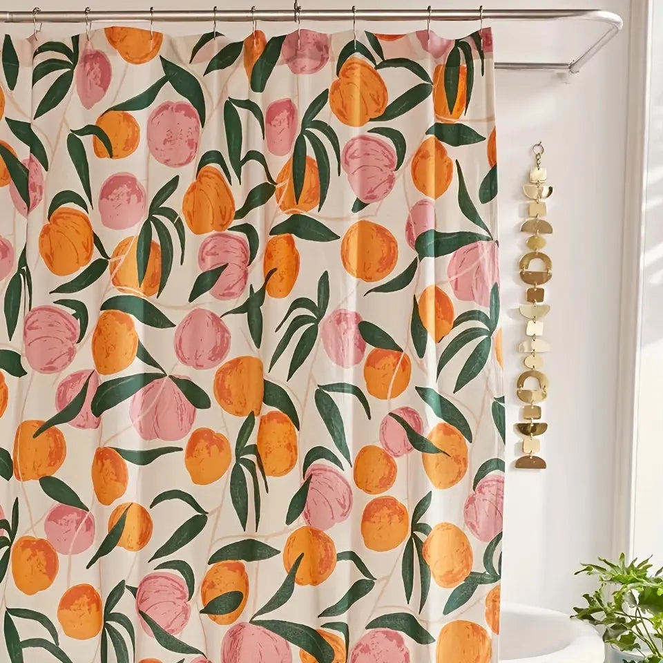 Maliben | Elegant Flower Shower Curtain – Fresh Bathroom Make-Over