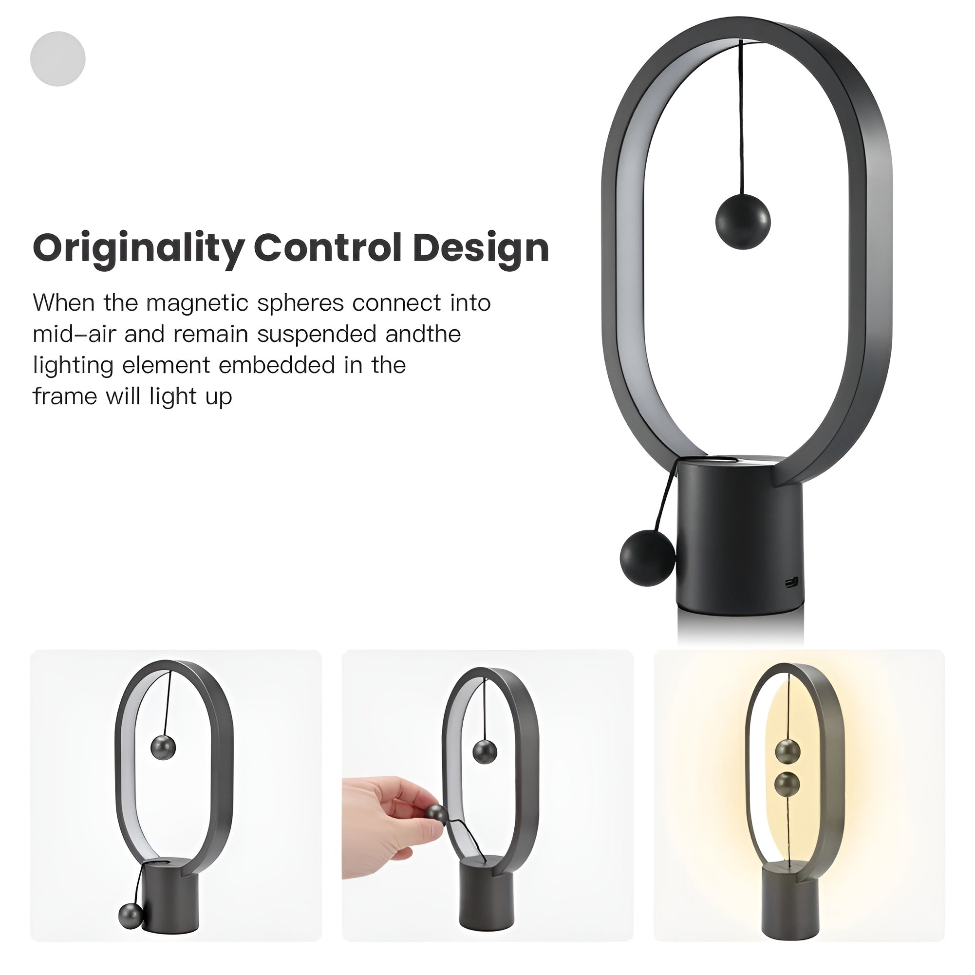 Maliben | Elegant Led Balanceglow Lamp – Refined Atmosphere & Usb Charging