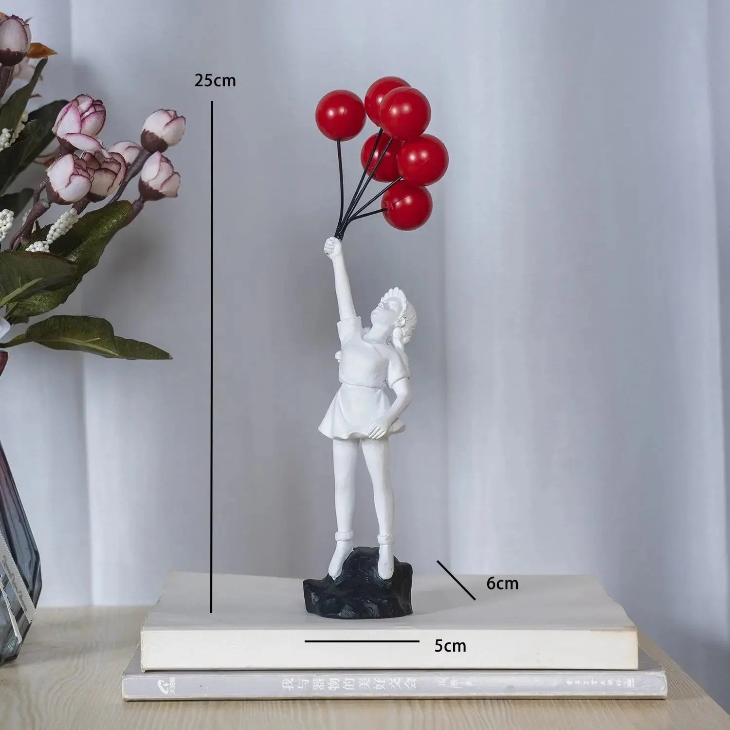 Maliben | Banksy Flying Balloon Girl Statue