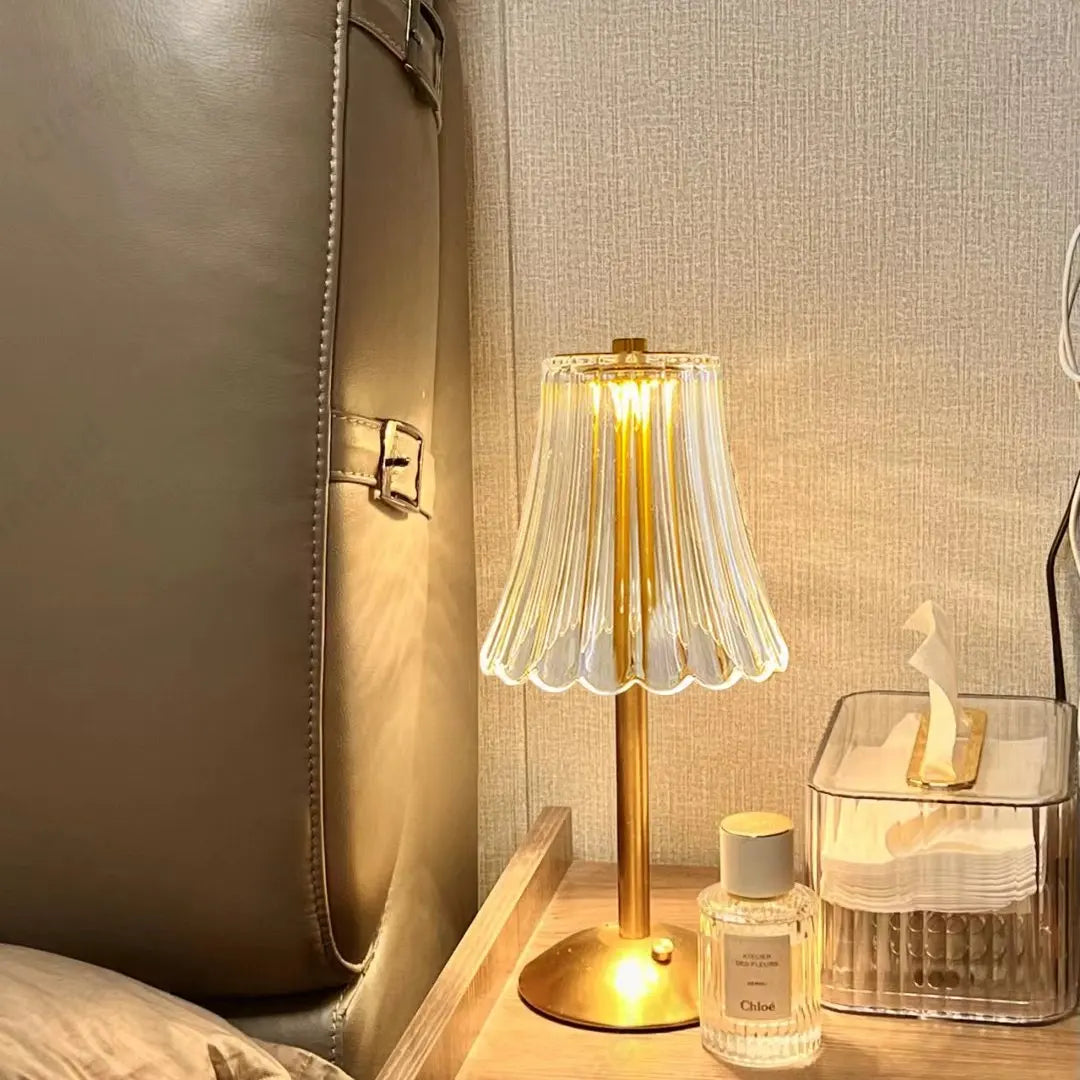 Maliben | Cristalglow - Chic Wireless Table Lamp With Elegant Crystal Decoration