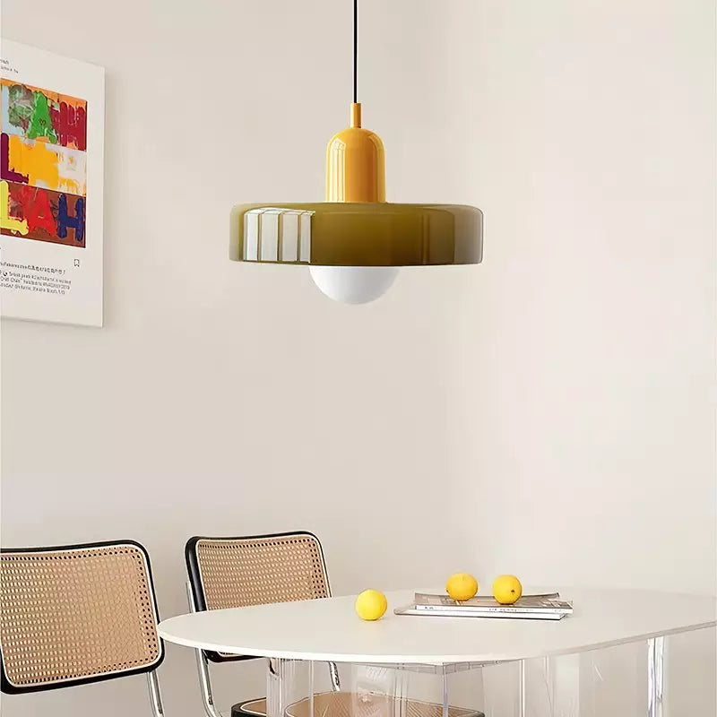 Maliben | Colored Glass Pendant Lamp - Baulume